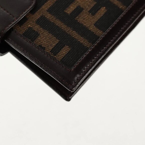 FENDI Zucca Canvas Planner Black Brown Auth sw1689V - Picture 4 of 16